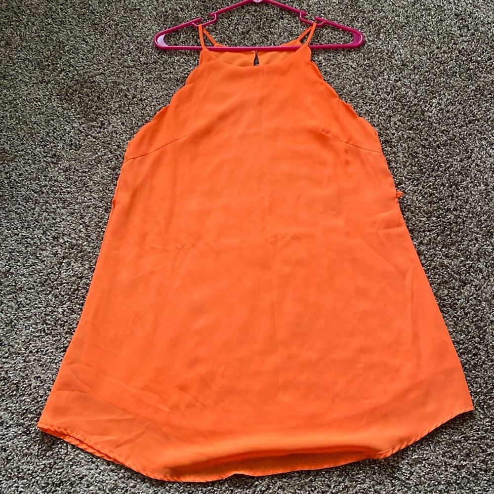 Orange summer dress